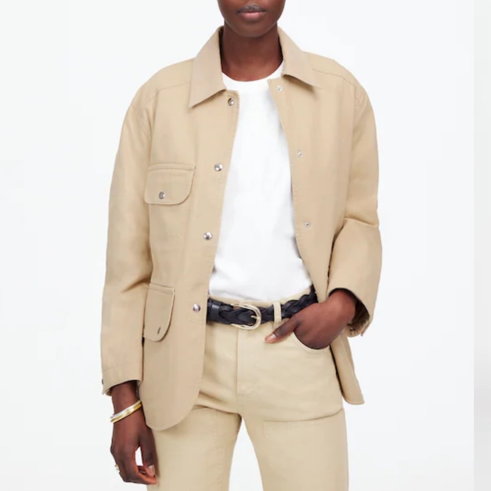Madewell Utility Barn Jacket in Canvas in Vintage Khaki size xs relaxed fit